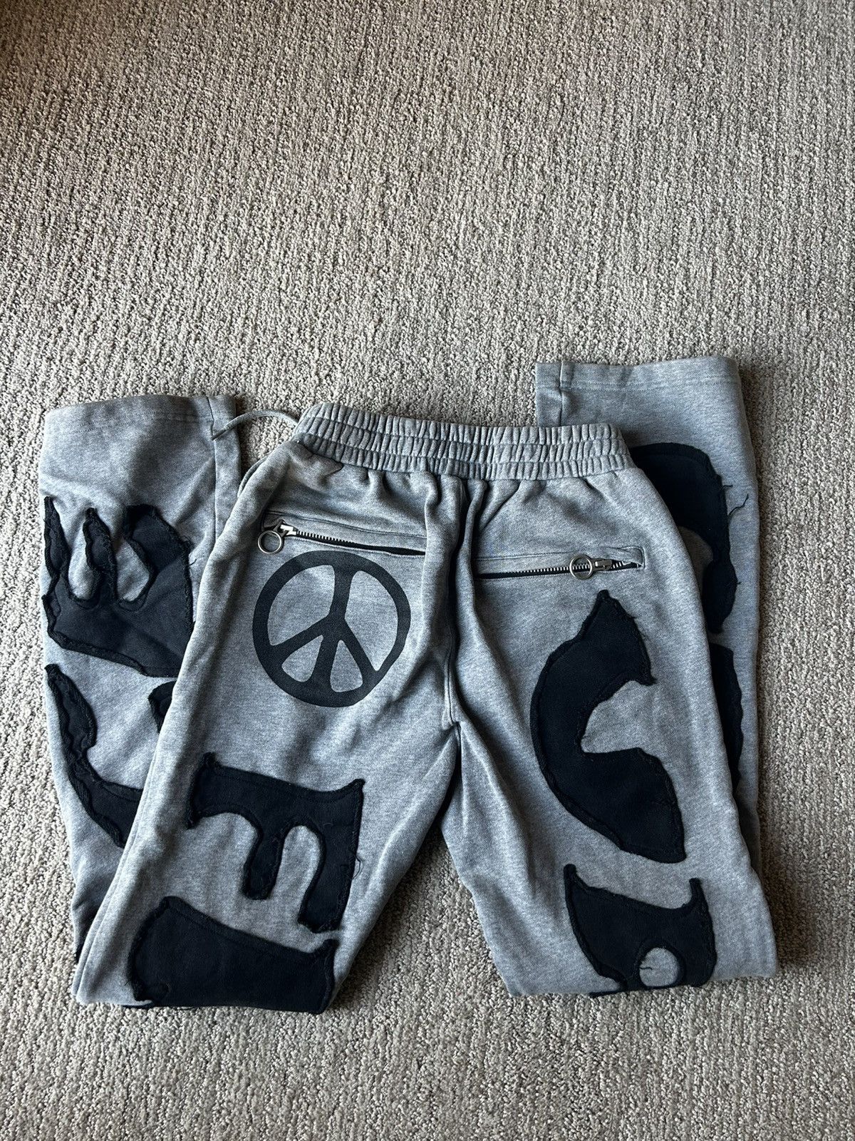 Other RARE VALE PEACE CORP SWEATPANTS Size US 32 / EU 48 - 4 Thumbnail