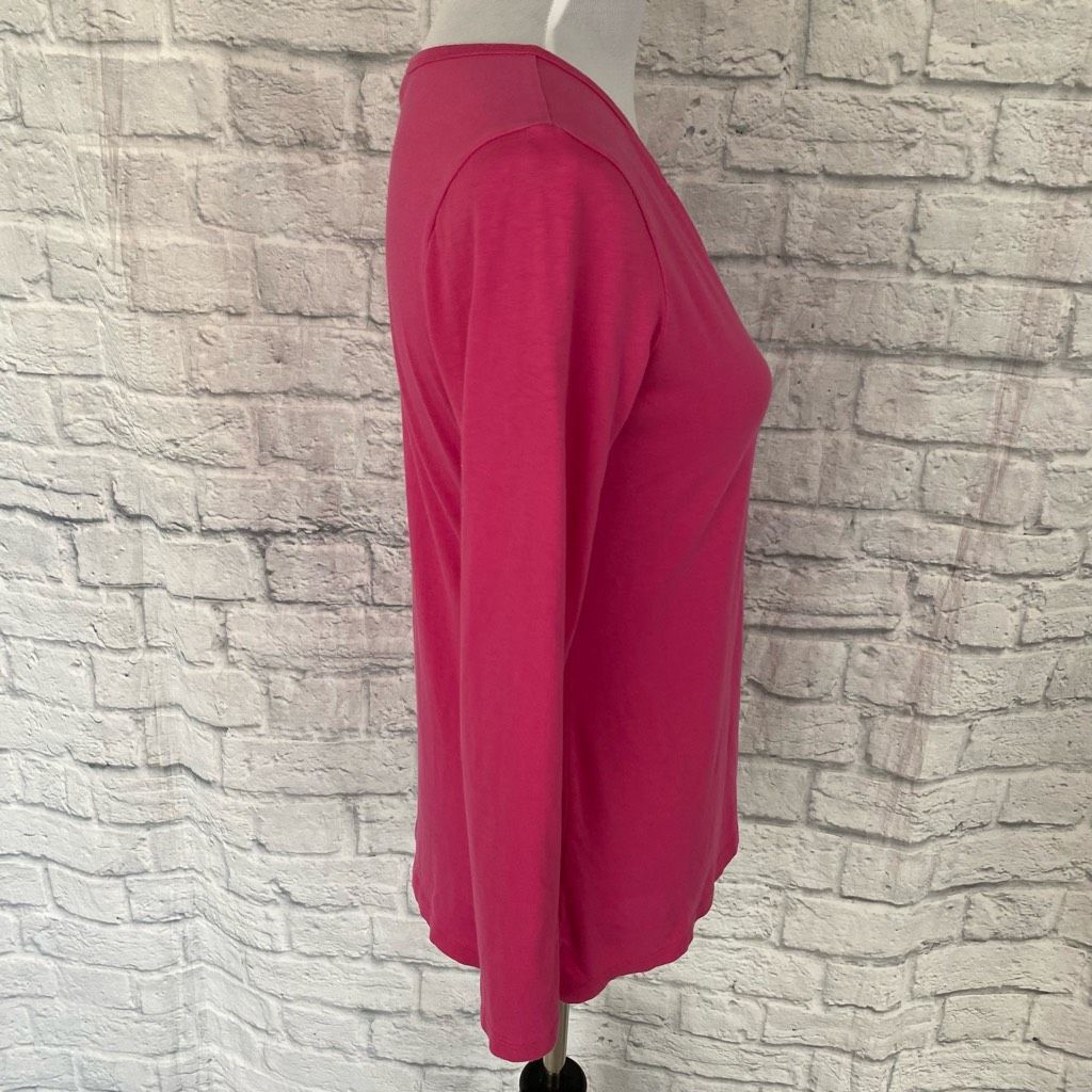 Gap Gap women S scoopneck w/vcut Longsleeve pink top Size S / US 4 / IT 40 - 5 Thumbnail