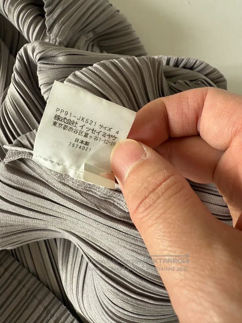 Issey Miyake Issey Miyake Gray Pleated Top Size XL / US 12-14 / IT 48-50 - 4 Thumbnail