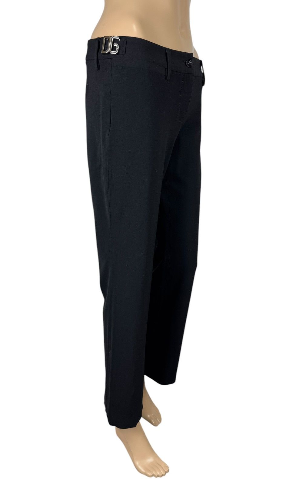 Dolce & Gabbana Dolce & Gabbana Dress Pants Wool-Viscose Metal Logos size 42 Size 28" / US 6 / IT 42 - 6 Thumbnail