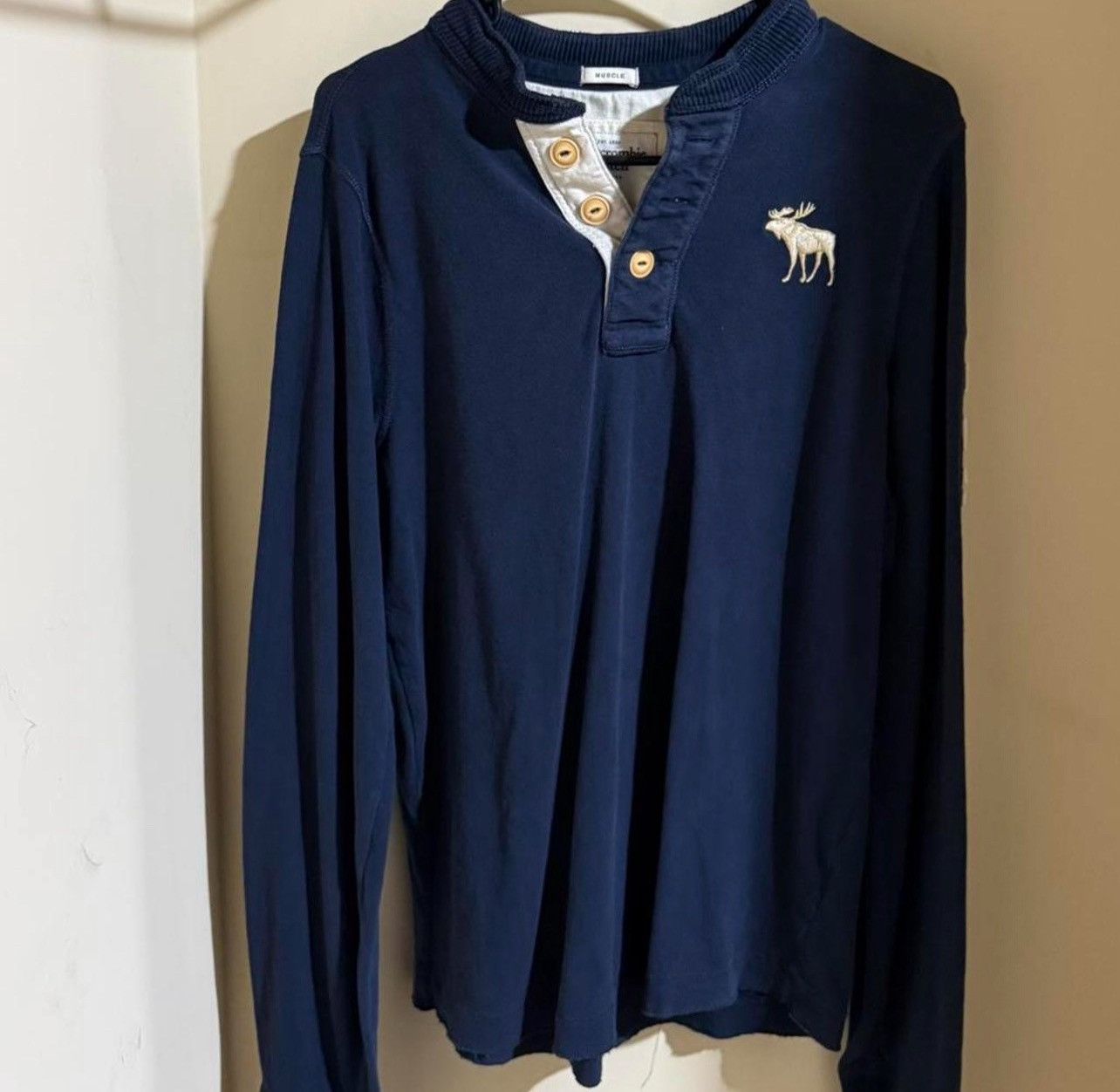 Abercrombie & Fitch Abercrombie navy ls Size US XL / EU 56 / 4 - 1 Thumbnail