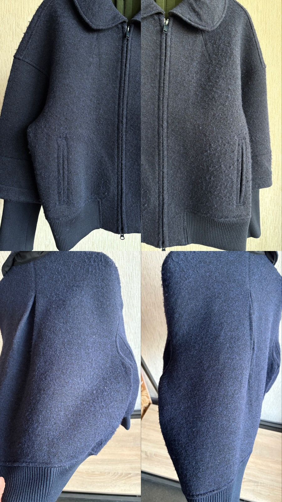 Yohji Yamamoto Yohji Yamamoto By Adidas 06/15 Wool Bomber Size M / US 6-8 / IT 42-44 - 11 Thumbnail
