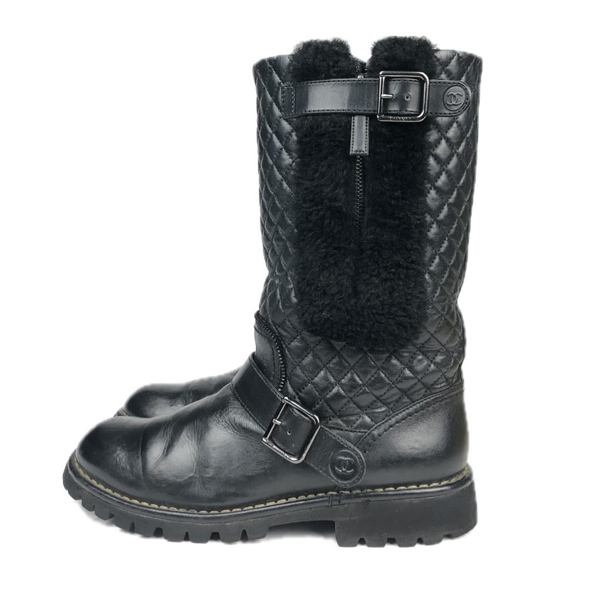Chanel Chanel Karl Lagerfeld moto boots Size US 9 / IT 39 - 4 Thumbnail