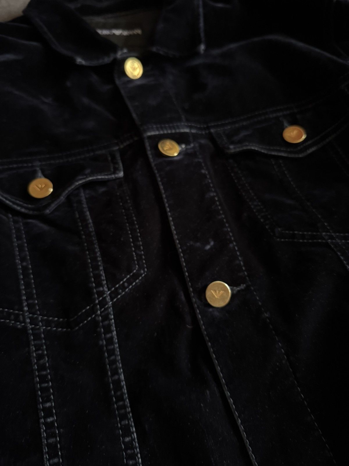 Emporio Armani Emporio Armani Rare velour men's jacket Size US L / EU 52-54 / 3 - 7 Thumbnail