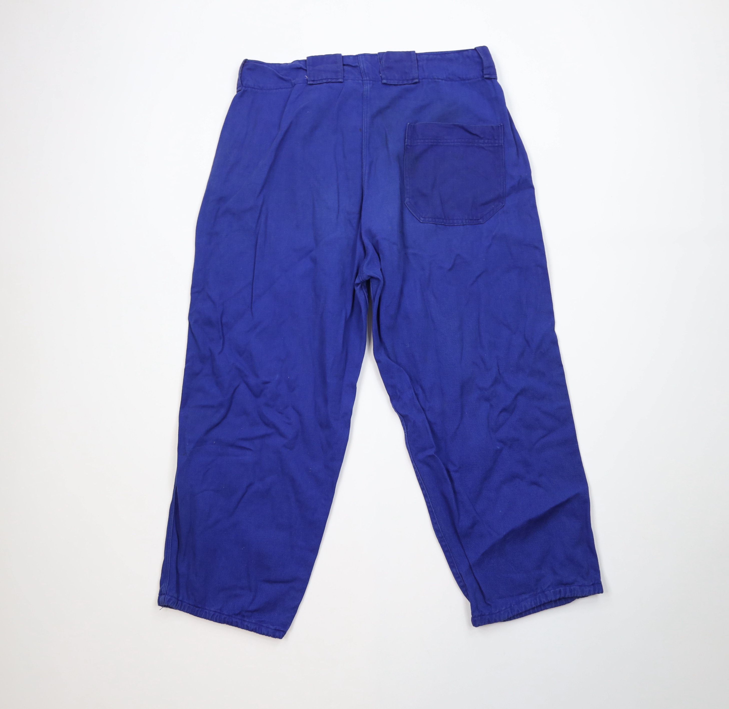 Vintage Vintage 40s 50s Button Fly Baseball Uniform Pants Blue USA Size US 34 / EU 50 - 10 Thumbnail