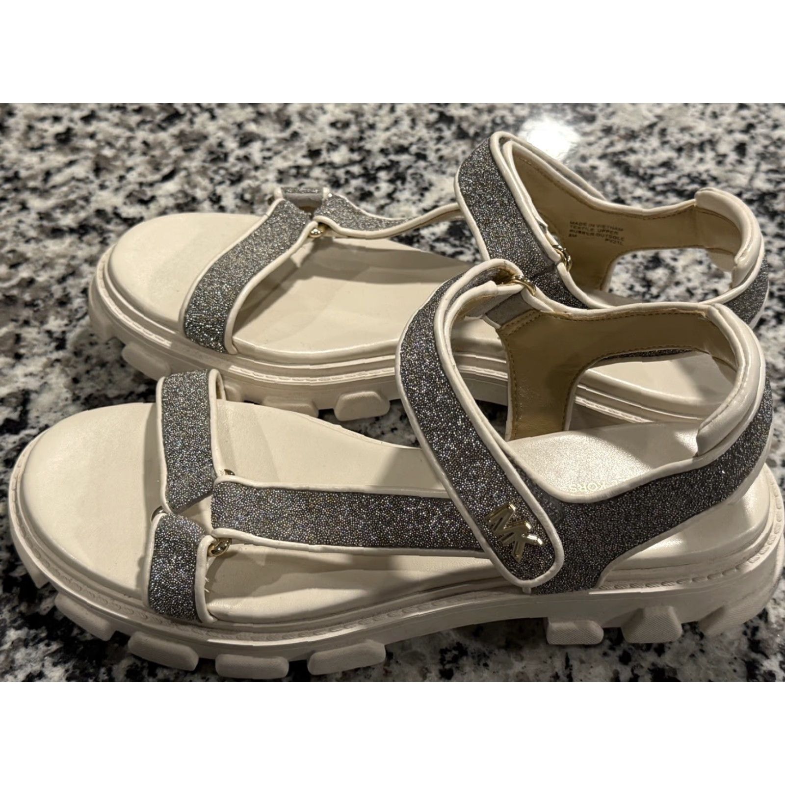 Michael Kors MICHAEL Michael Kors Ridley Platform Sandal Womens US 8 Multicolor Leather Size US 8 / IT 38 - 5 Thumbnail