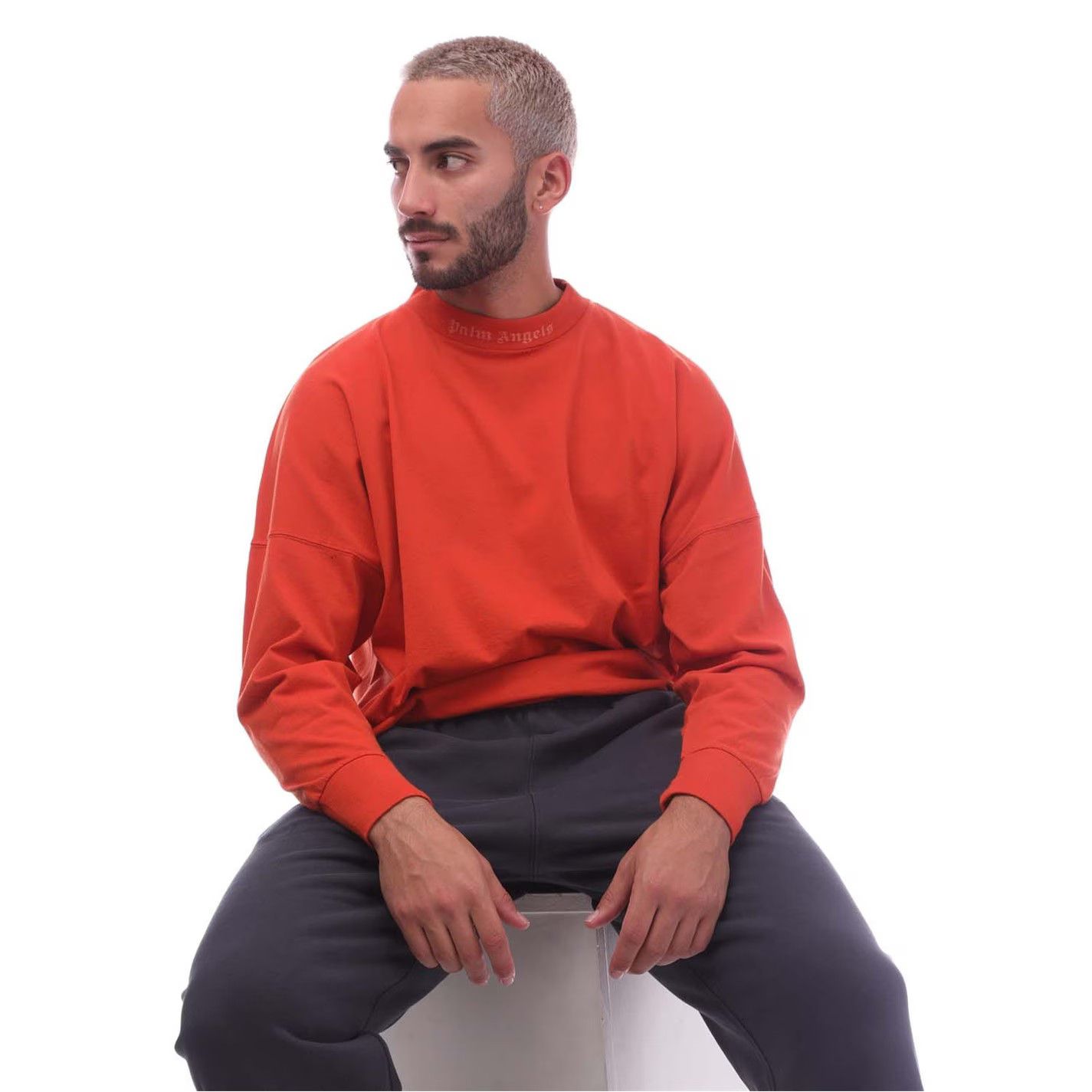 Palm Angels o1g2r1mq0426 Classic Glitter Logo Long Sleeve Over T-Shirt Size US M / EU 48-50 / 2 - 4 Thumbnail