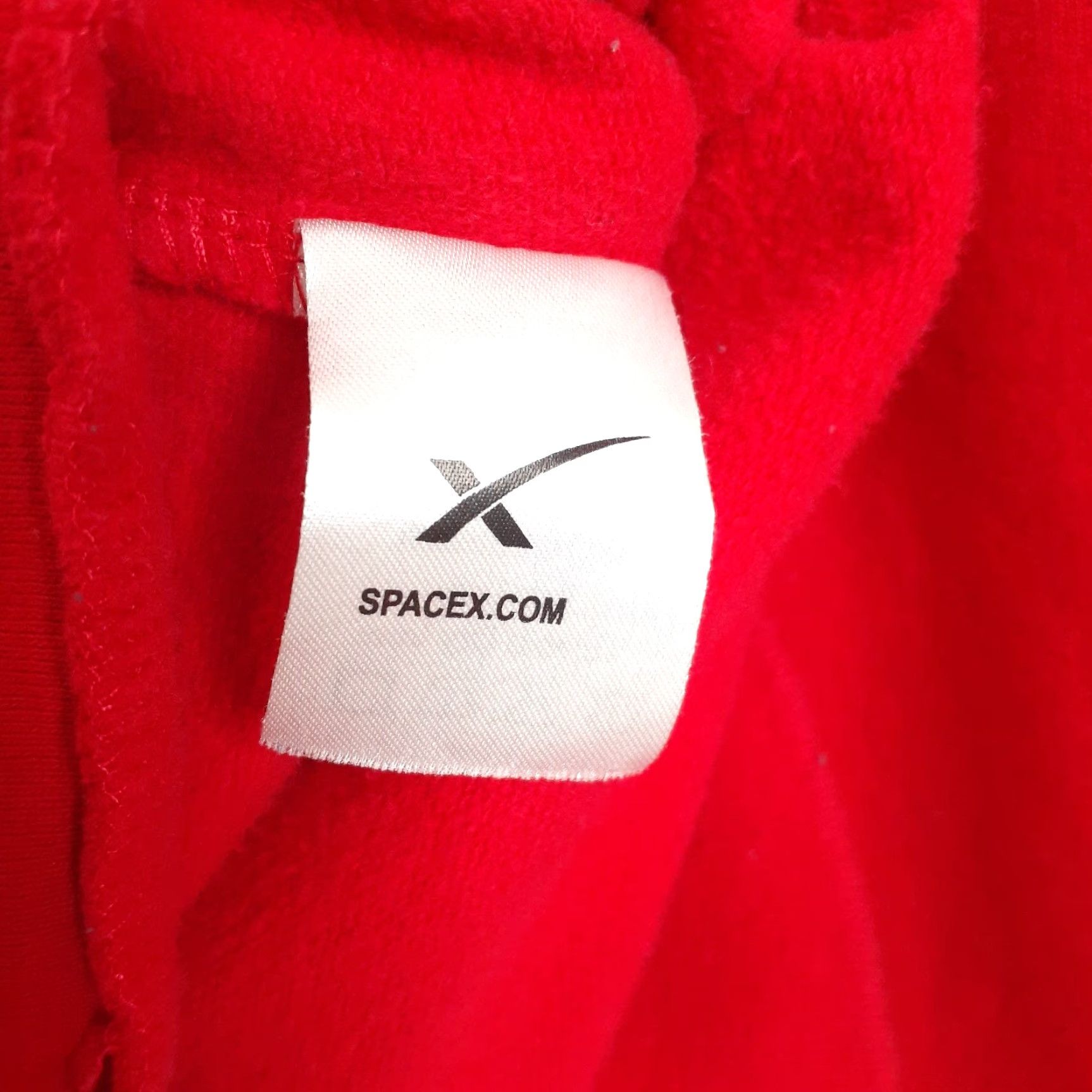 Vintage SpaceX Full Zip Sweatshirt Unisex Adults 2XL Red Mock Neck Pockets Long Sleeve Cotton Sweatshirt 2XL True to Size Size US XXL / EU 58 / 5 - 5 Thumbnail