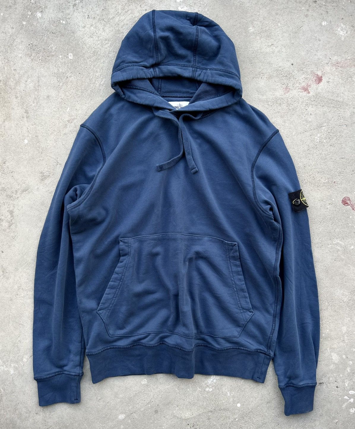 Stone Island STONE ISLAND BLUE LOGO PATCH HOODIE Size US L / EU 52-54 / 3 - 1 Thumbnail