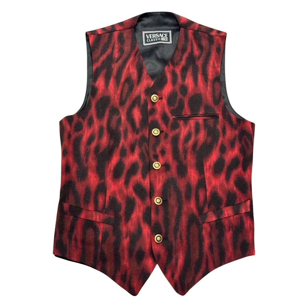 Versace classic V2 leopard vest