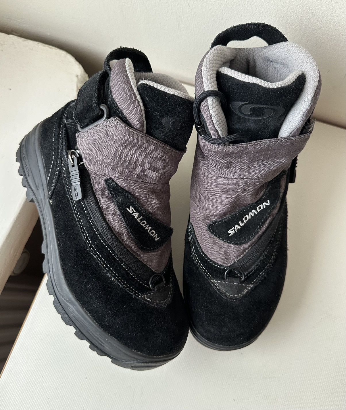 Salomon Salomon Adventure 7 GTX (2006) vintage black suede boots Size US 7 / IT 37 - 1 Thumbnail