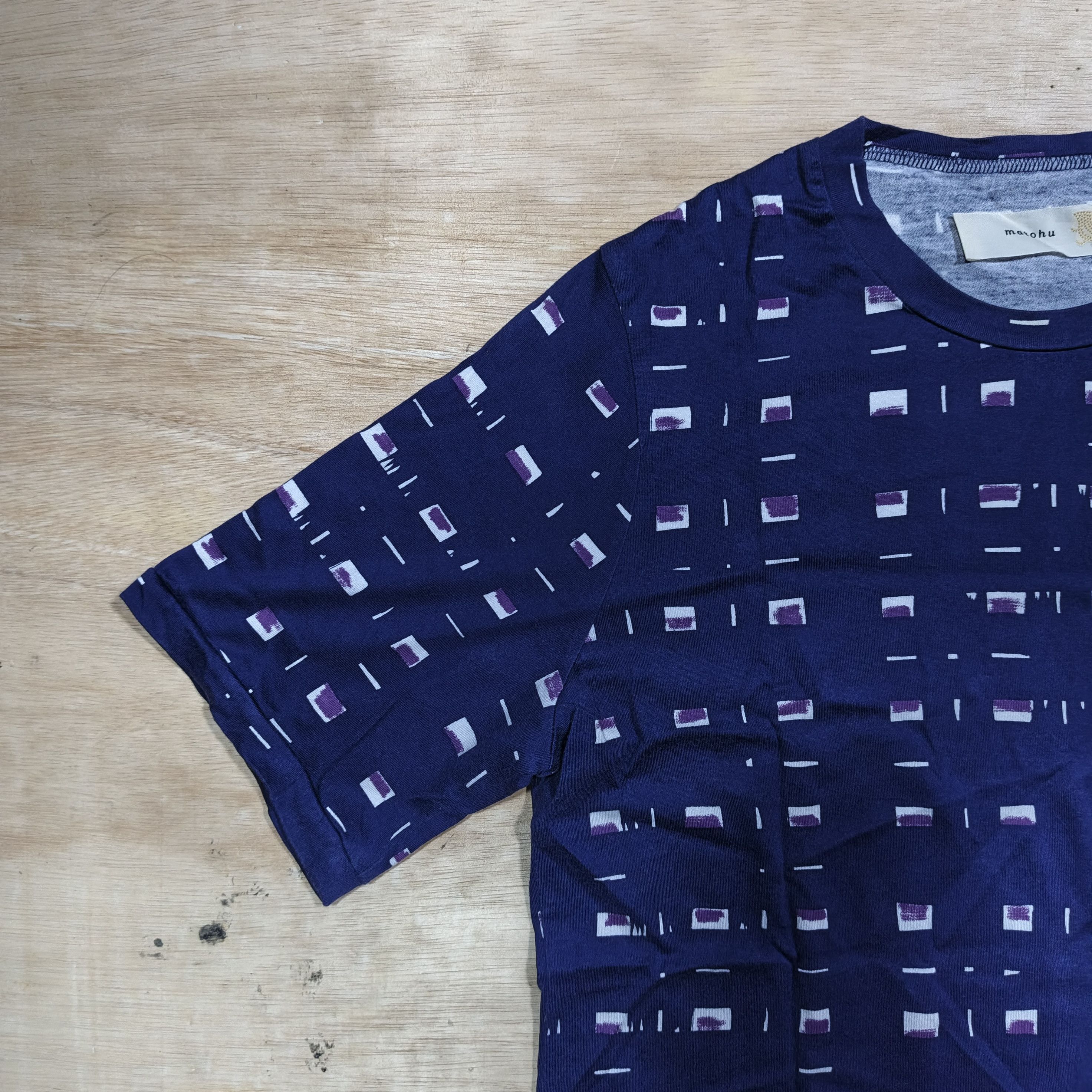 Japanese Brand matohu window pattern aop t-shirt Size M / US 6-8 / IT 42-44 - 2 Thumbnail