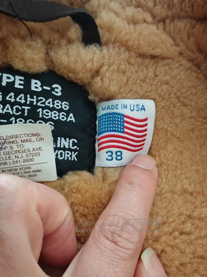 Schott Schott b3 fur integrated Size US M / EU 48-50 / 2 - 8 Thumbnail