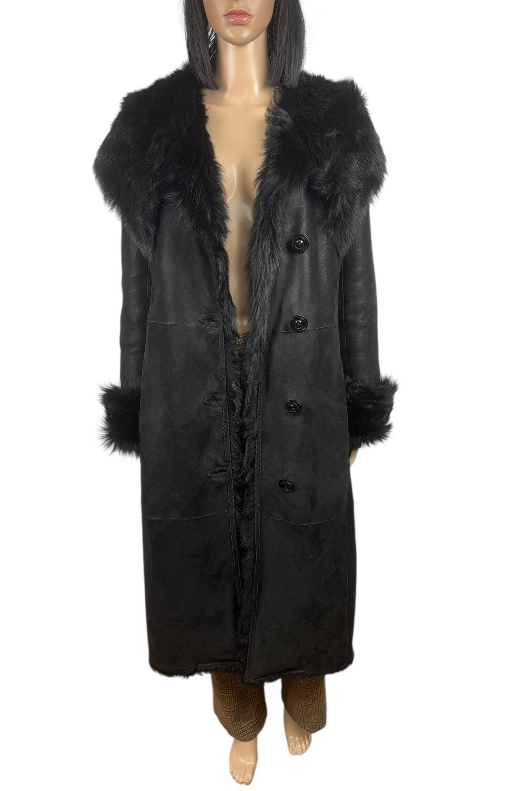 Other Zifo Genuine Leather Real Fur Coat Long Hooded size M Size M / US 6-8 / IT 42-44 - 10 Thumbnail