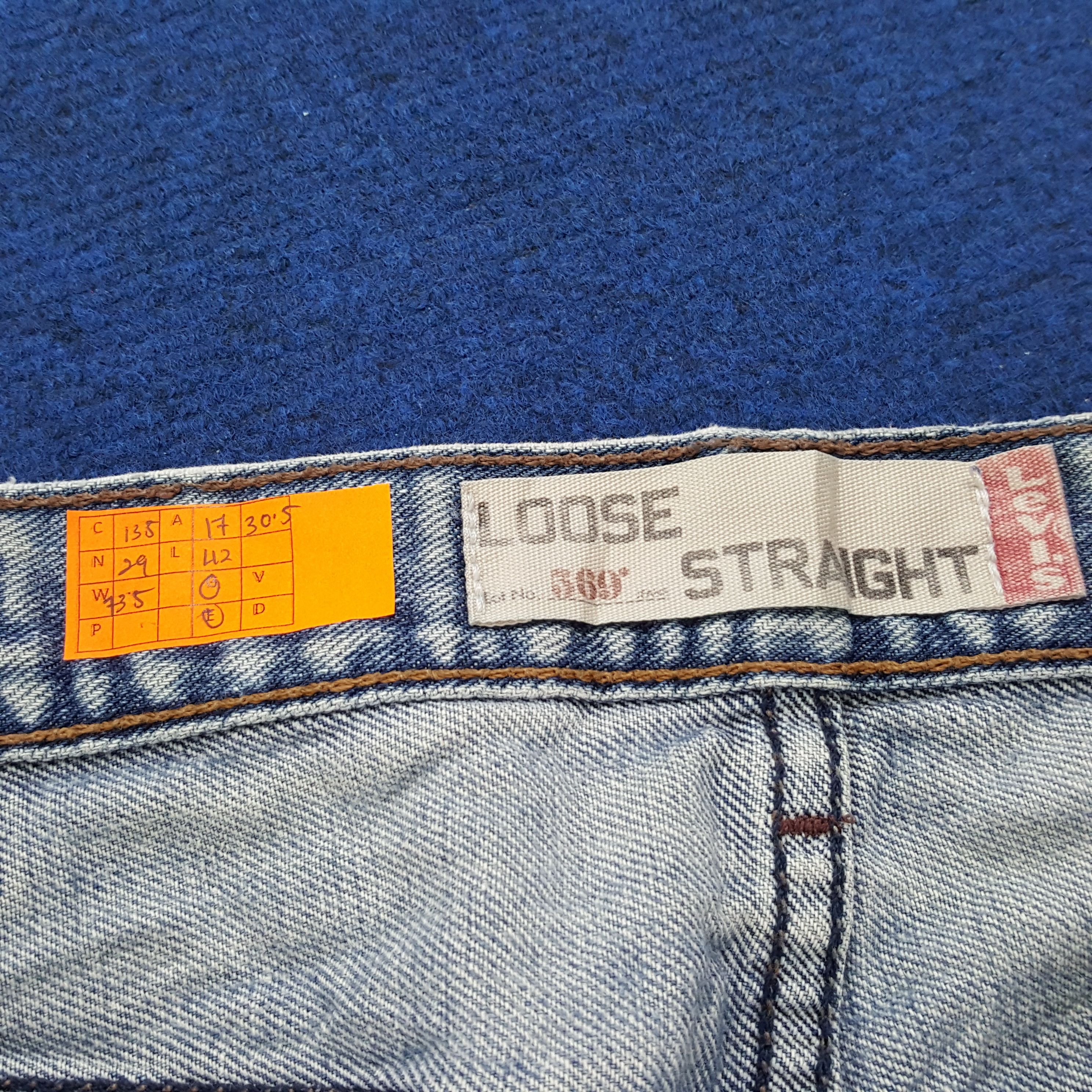 Levi's × Vintage Vintage Levi's 569 Loose Straight Distressed Jeans Size US 34 / EU 50 - 13 Thumbnail