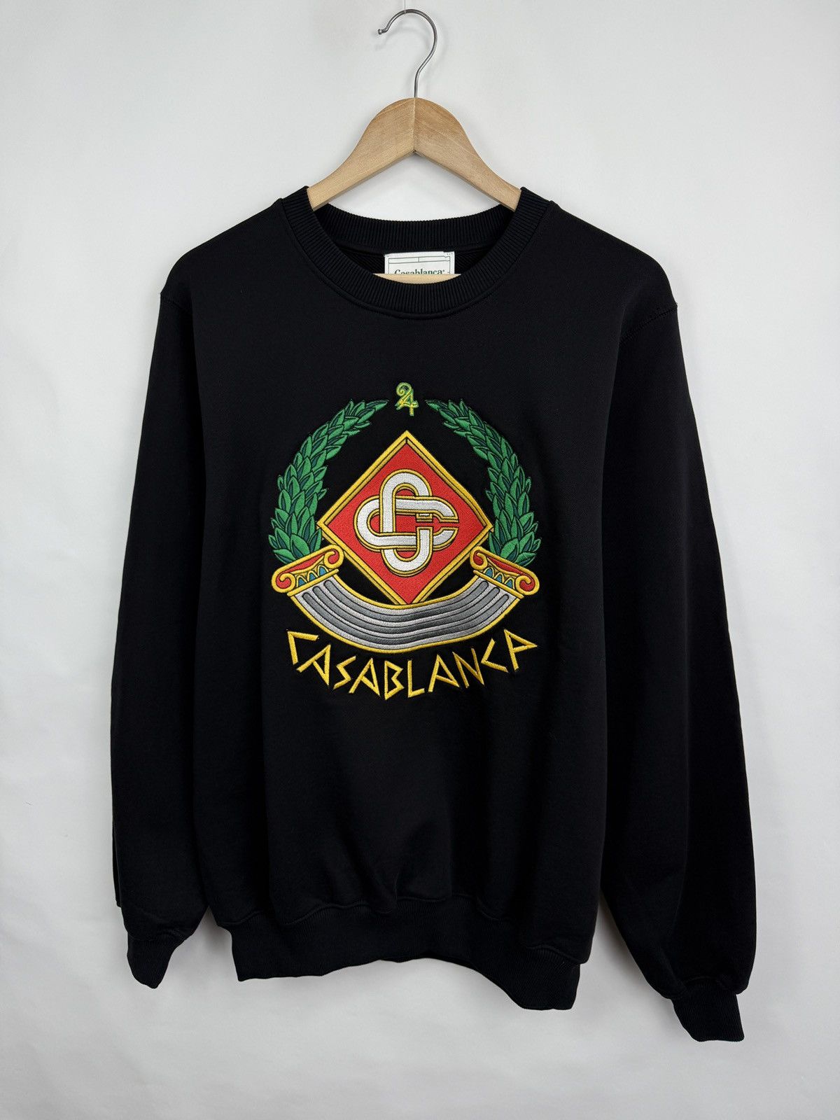 Casablanca ❗️NEW 🇫🇷 Casablanca Tennis Club Embroidered Crest Sweatshirt Size US L / EU 52-54 / 3 - 9 Thumbnail