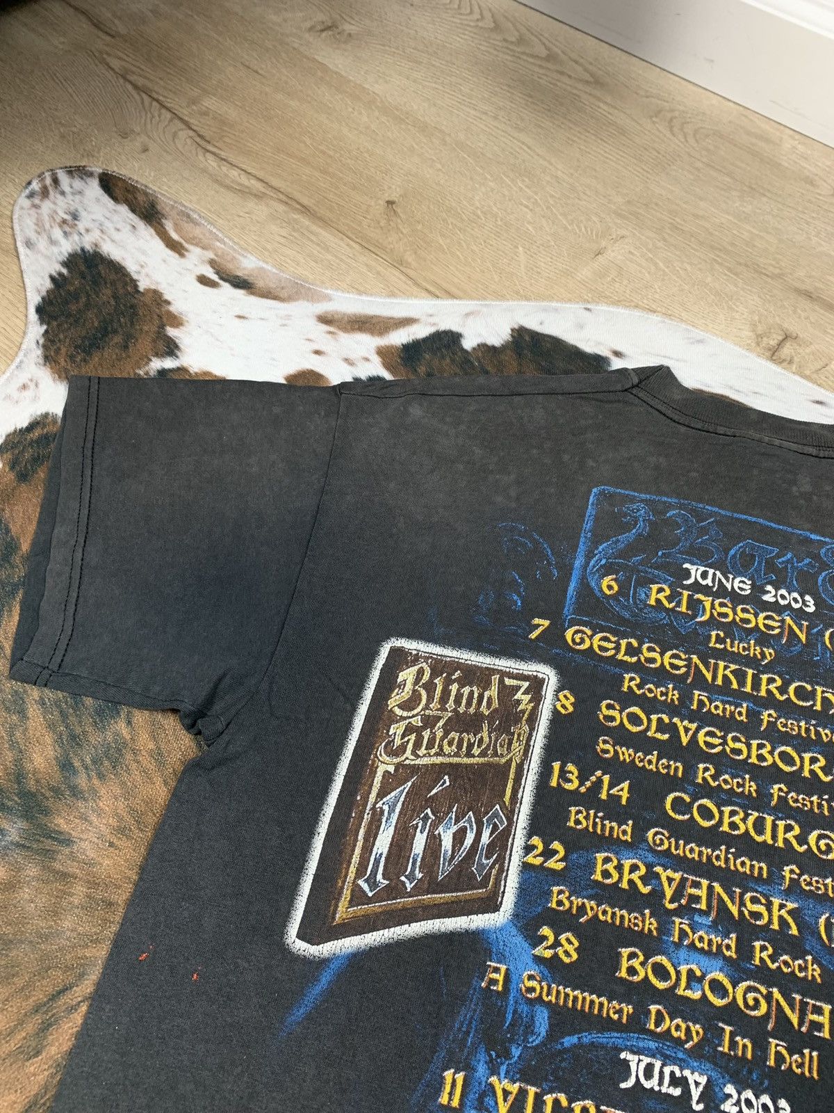Band Tees × Vintage Vintage 2003 Blind Guardian All Over Print T Shirt Tee 00s Size US L / EU 52-54 / 3 - 8 Thumbnail