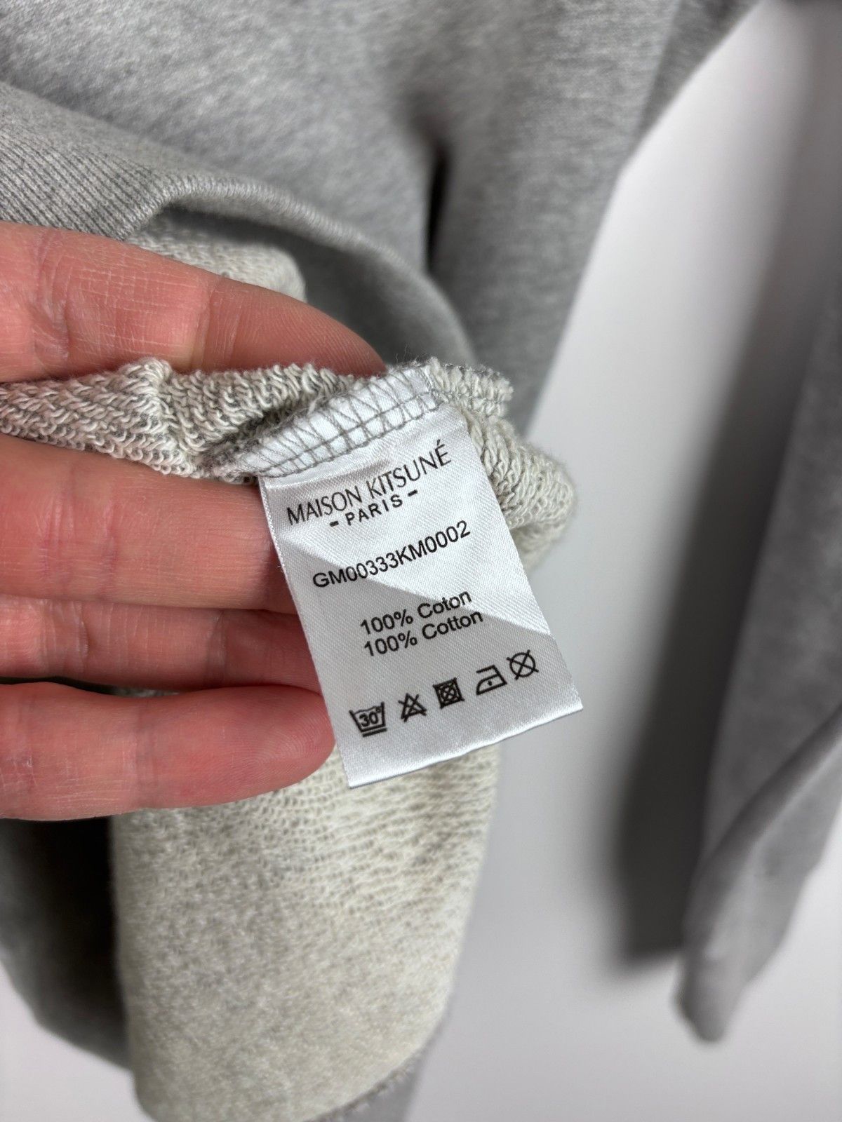 Maison Kitsune Mens Maison Kitsune Grey Fox Patch Sweatshirt Gray Size S Size US S / EU 44-46 / 1 - 8 Thumbnail