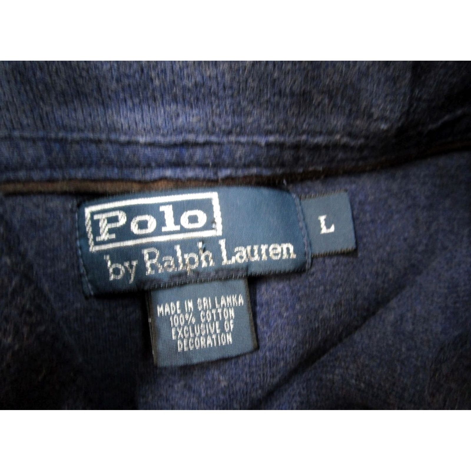 Polo Ralph Lauren Polo Ralph Lauren Sweatshirt Mens Large Blue Shawl Collar Elbow Patches Sweater Size US L / EU 52-54 / 3 - 7 Thumbnail