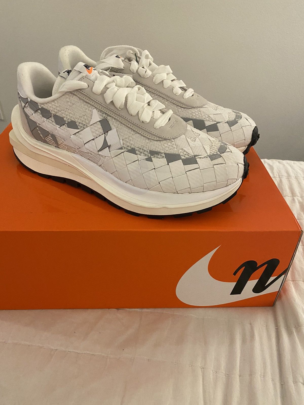 Jean Paul Gaultier x Sacai x Nike VaporWaffle Woven White