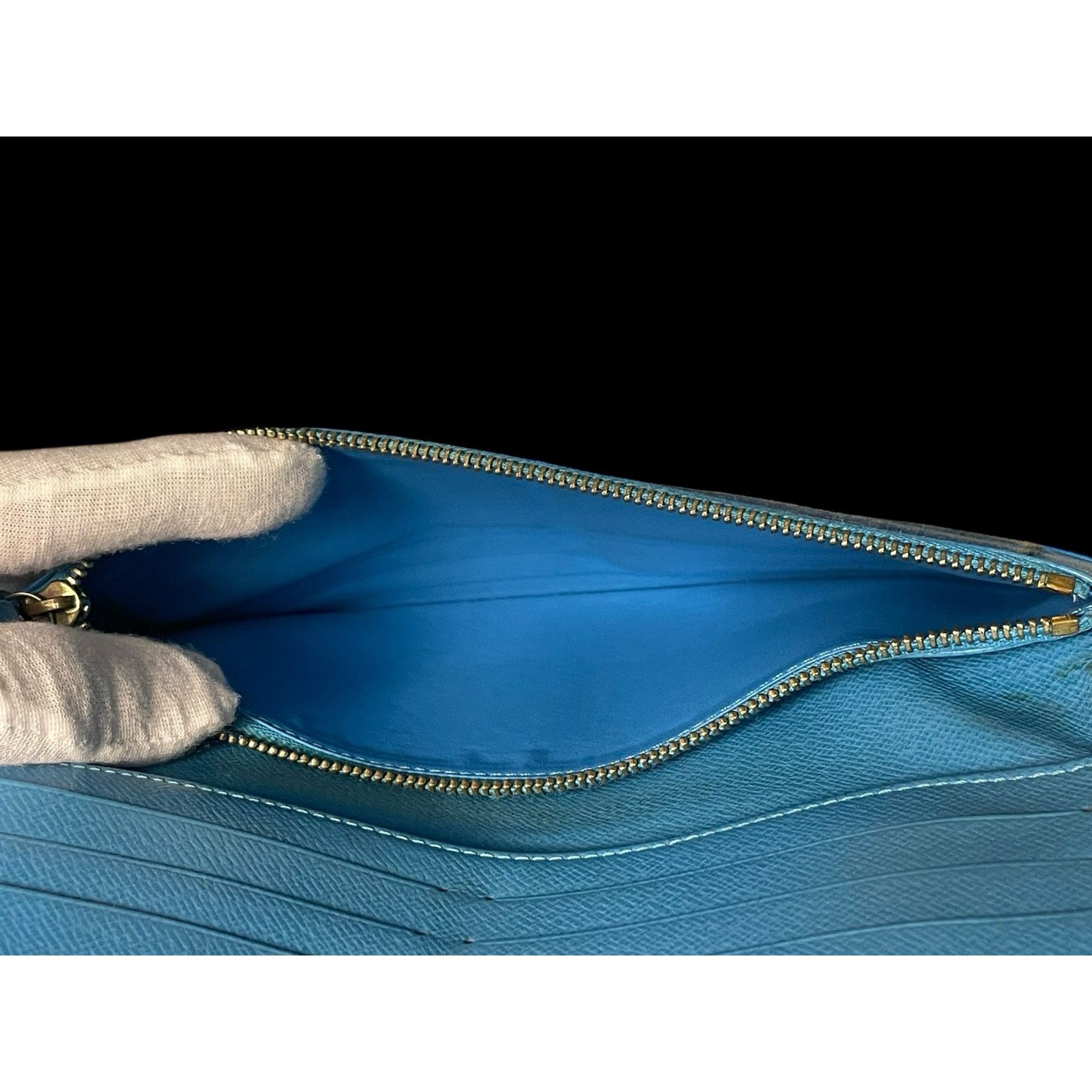 Louis Vuitton Rare Louis Vuitton Sky Blue Brown Monogram Insolite Wallet Size ONE SIZE - 15 Thumbnail