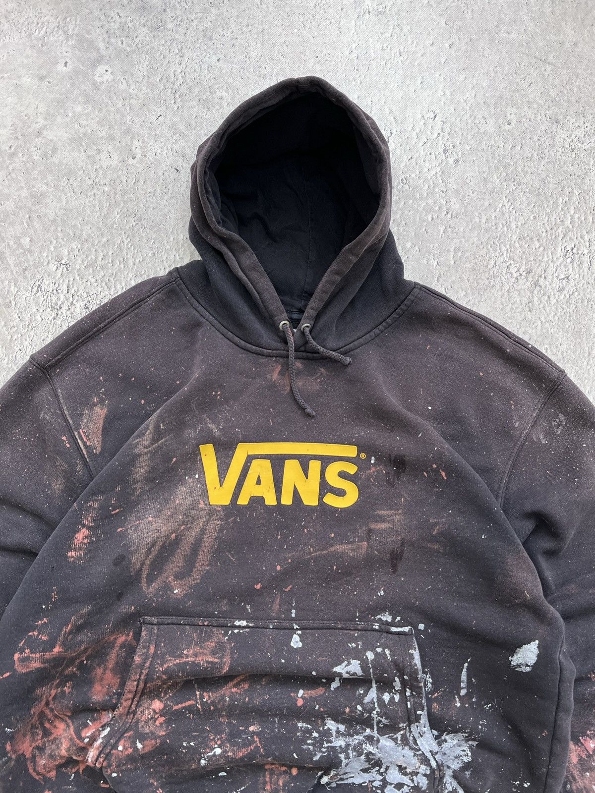 Vans Rare faded Vans trashed hoodie skater y2k Size US L / EU 52-54 / 3 - 3 Thumbnail