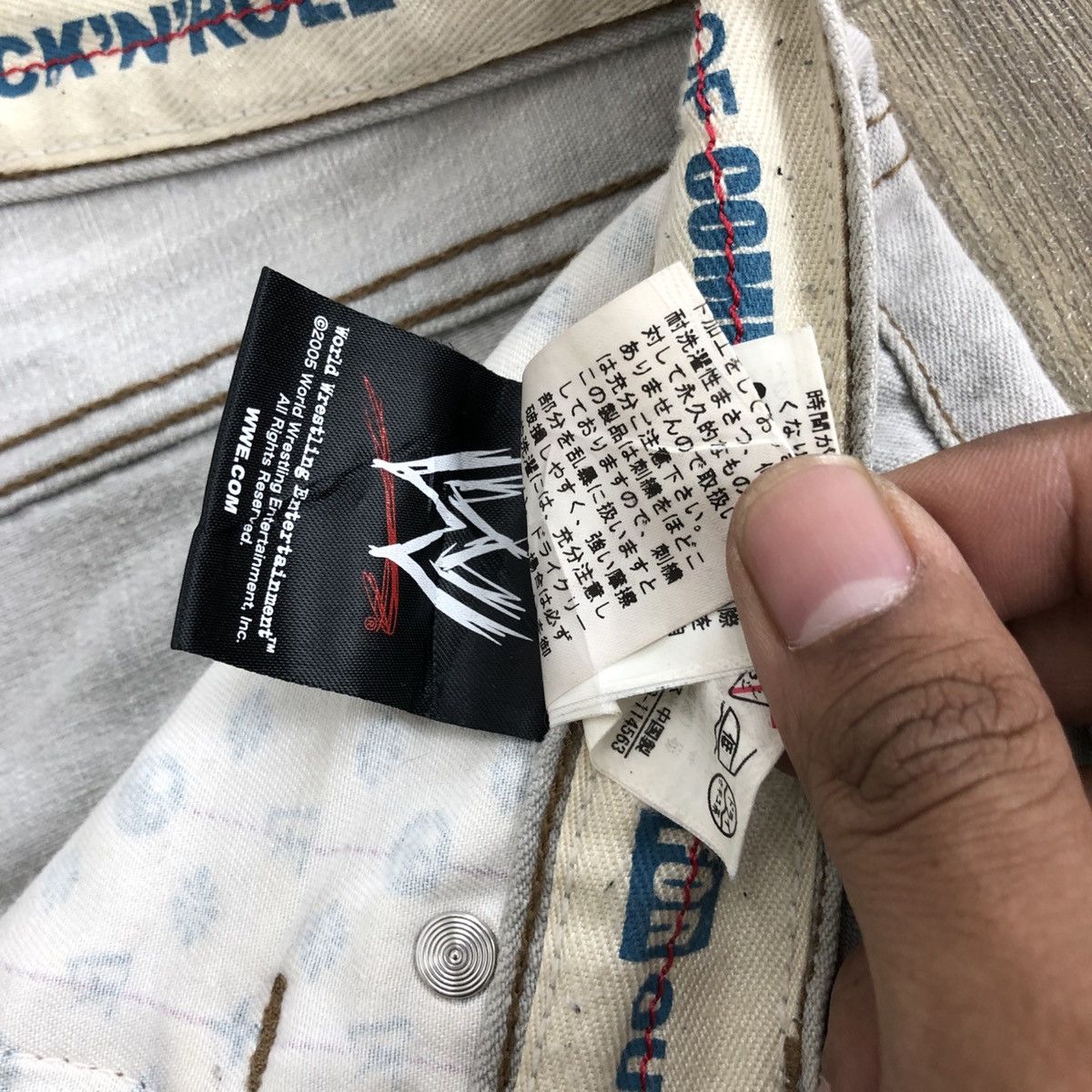 PPFM 2000s In The Attic WWE Players Rock N Roll Distressed Jeans Size US 32 / EU 48 - 10 Thumbnail