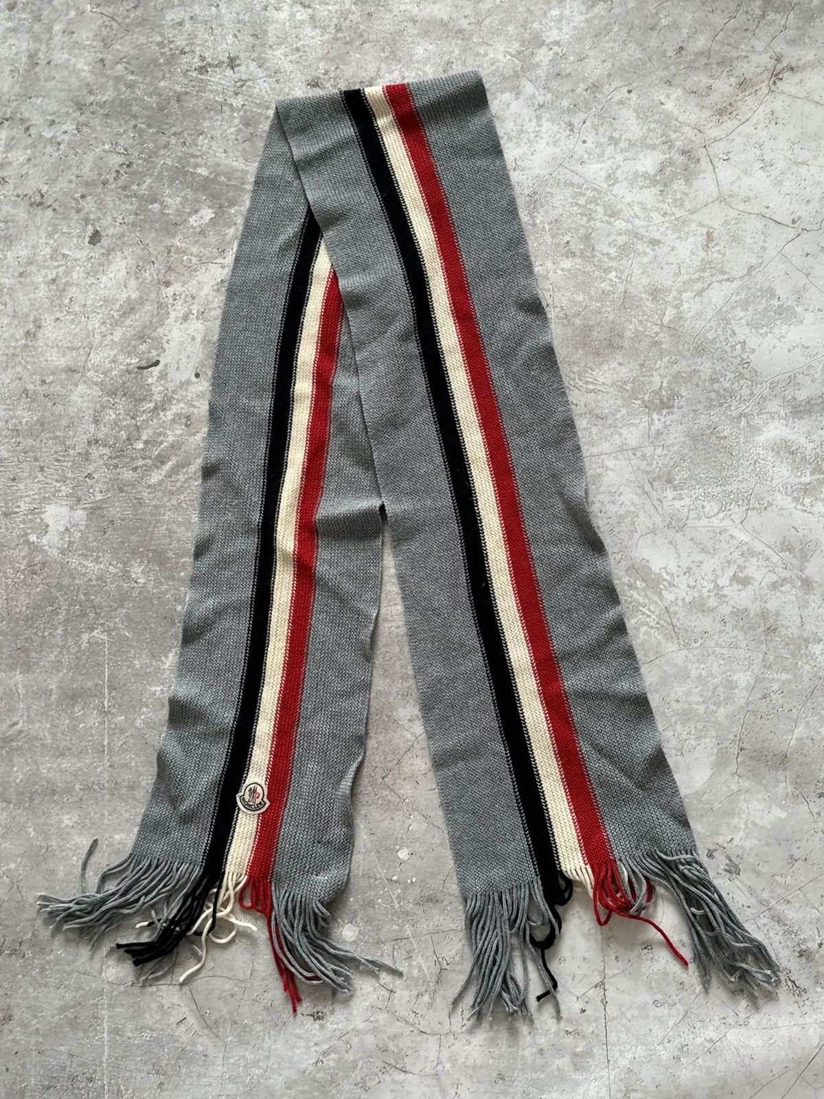 Moncler Moncler gray wool scarf Size ONE SIZE - 3 Thumbnail