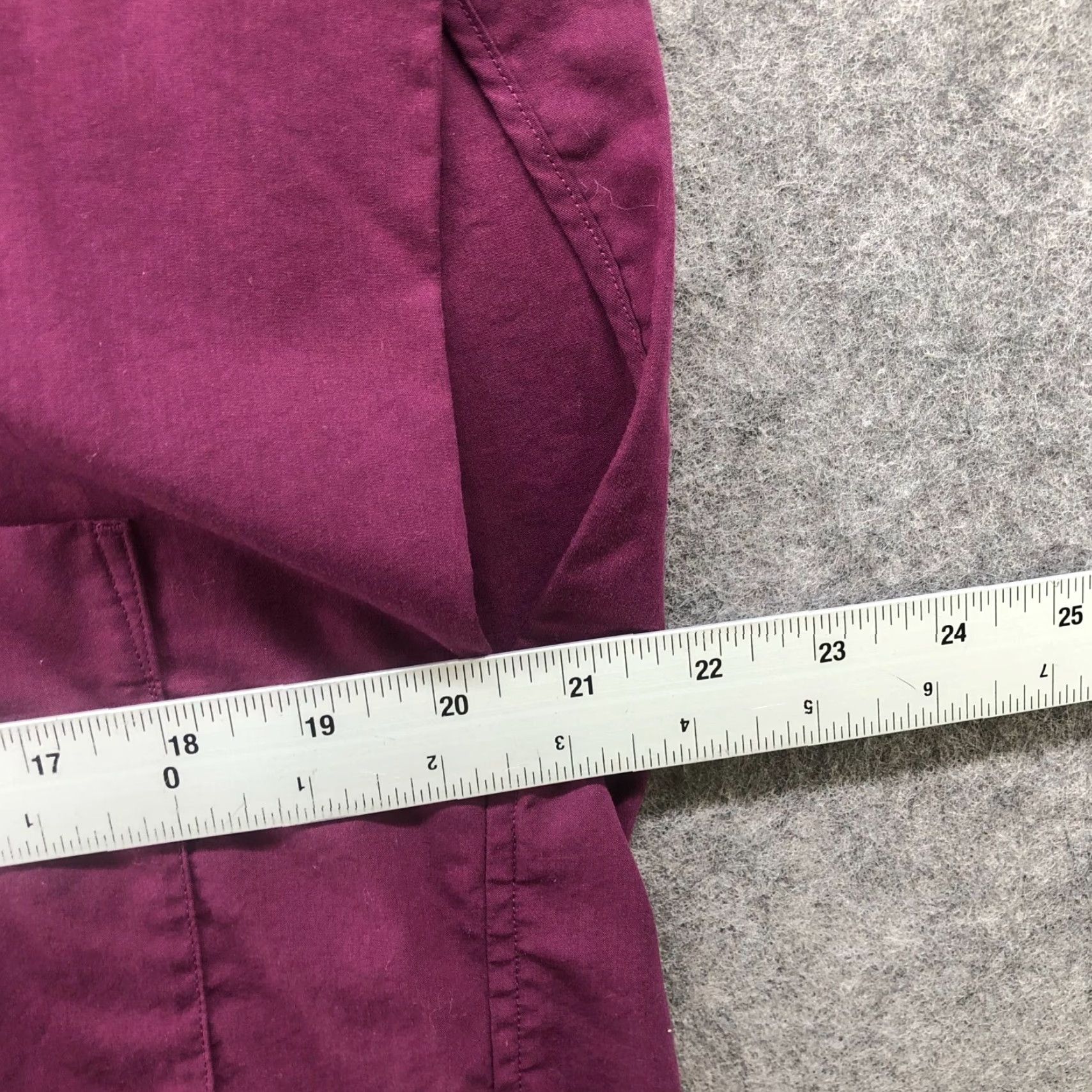Uniqlo Uniqlo Button-Up Long Shirt Womens M Sleeveless Purple Oversized Relaxed Cotton Lyocell Subtle Button Up Casual Spring Summer Fall Winter Womens M Size M / US 6-8 / IT 42-44 - 7 Thumbnail