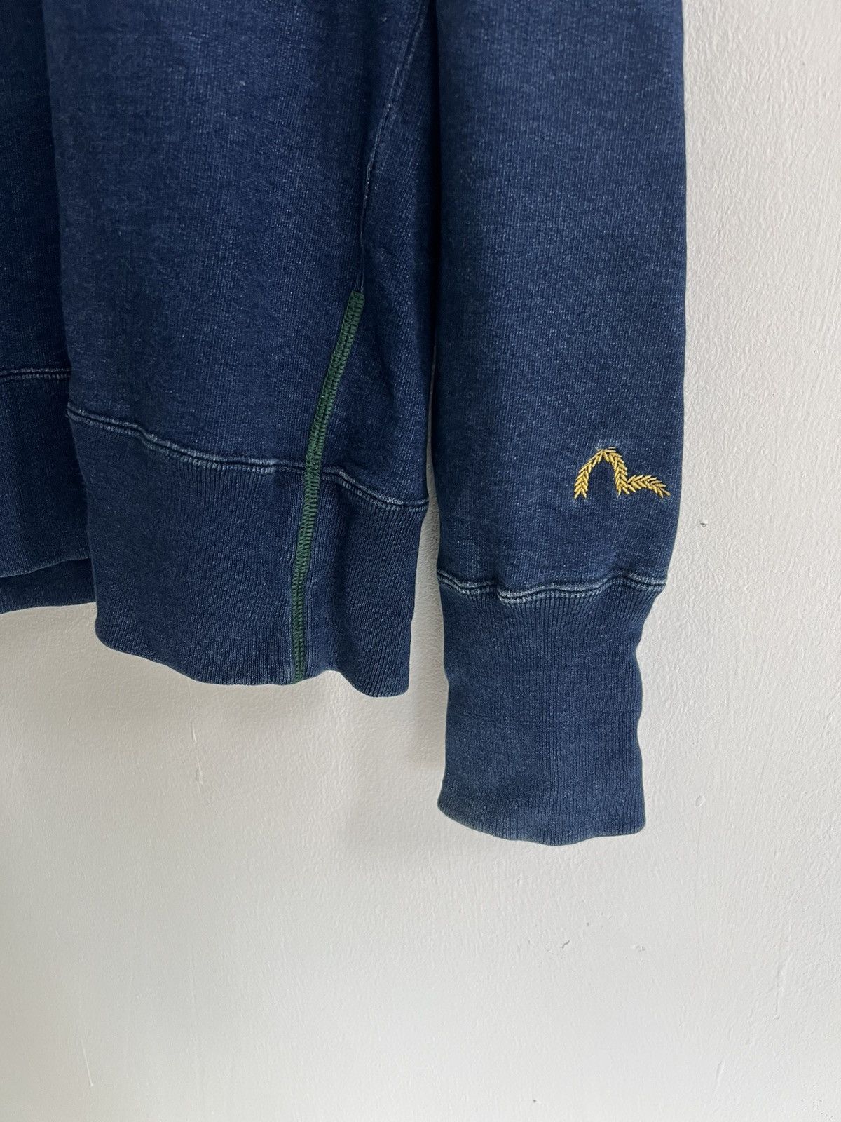 Evisu Evisu Big Sea Gull Logo Indigo Dyed Double V Trainer Sweater Size US M / EU 48-50 / 2 - 5 Thumbnail