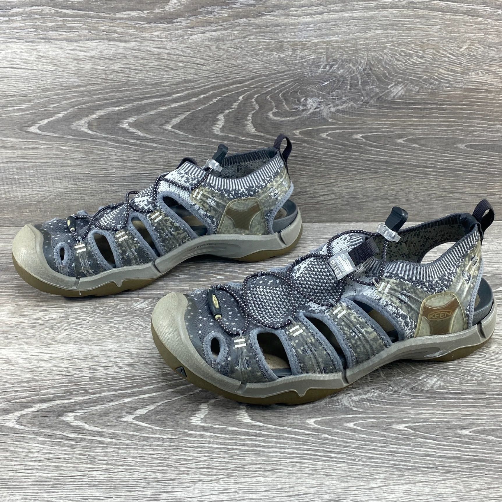 KEEN KEEN EVOFIT ONE Sandal Unisex Adults Outdoor Slip-On Gray 11.5 Outdoor 90s? (Note: avoid adding new info) Size ONE SIZE - 5 Thumbnail
