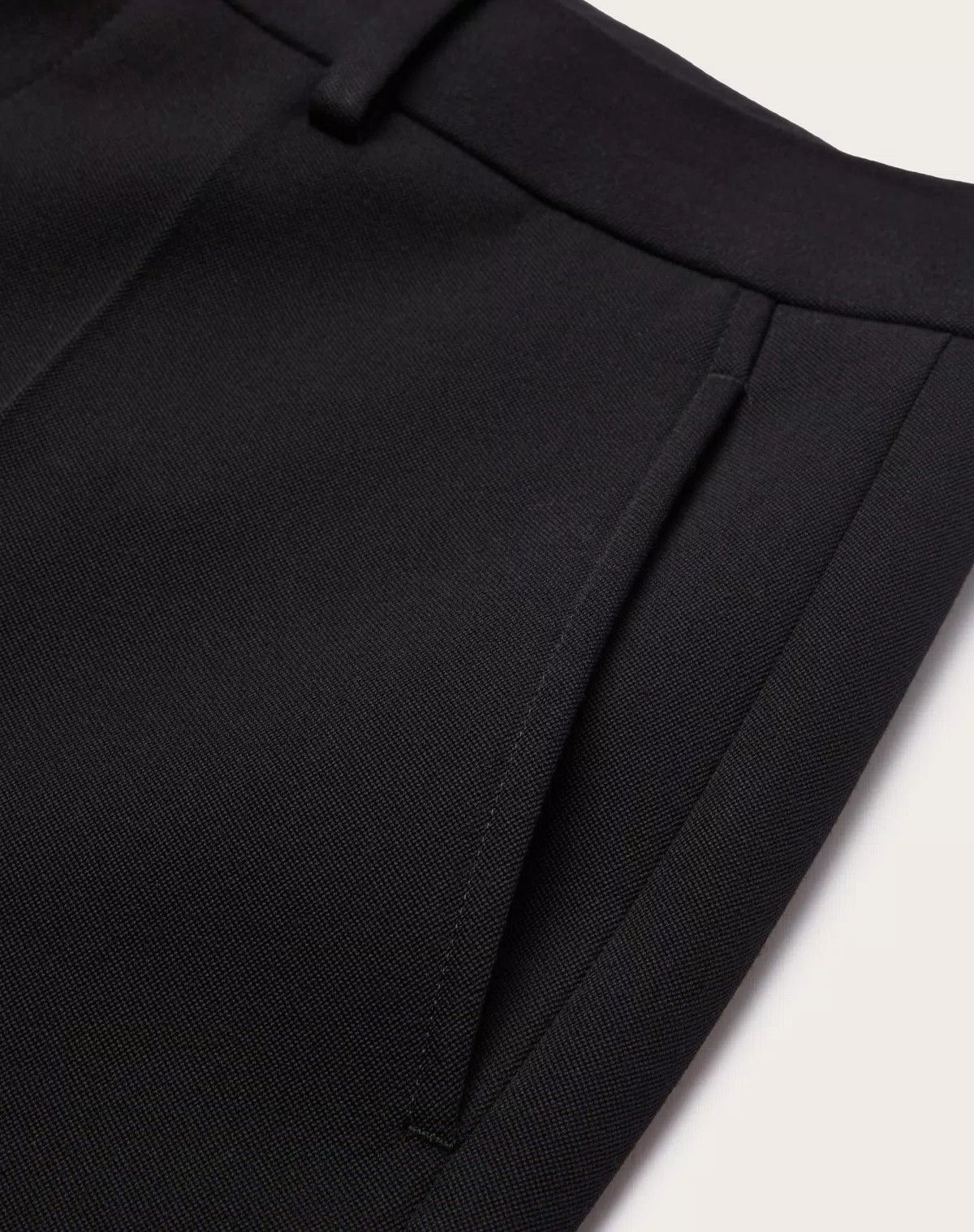 Valentino oc11z0625 Wool Grisaille Trousers in Black Size US 32 / EU 48 - 5 Thumbnail