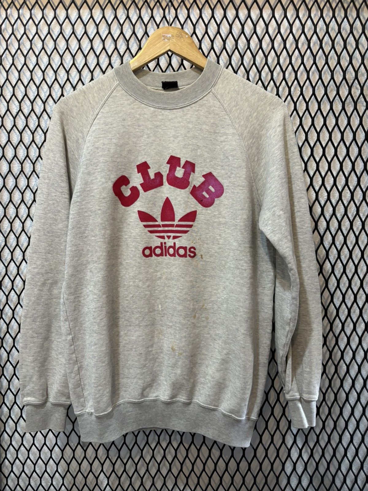 80s〜 adidas sweatshirt trefoil DESCENTE Adidas × Descente × Vintage Adidas club trefoil sweatshirt