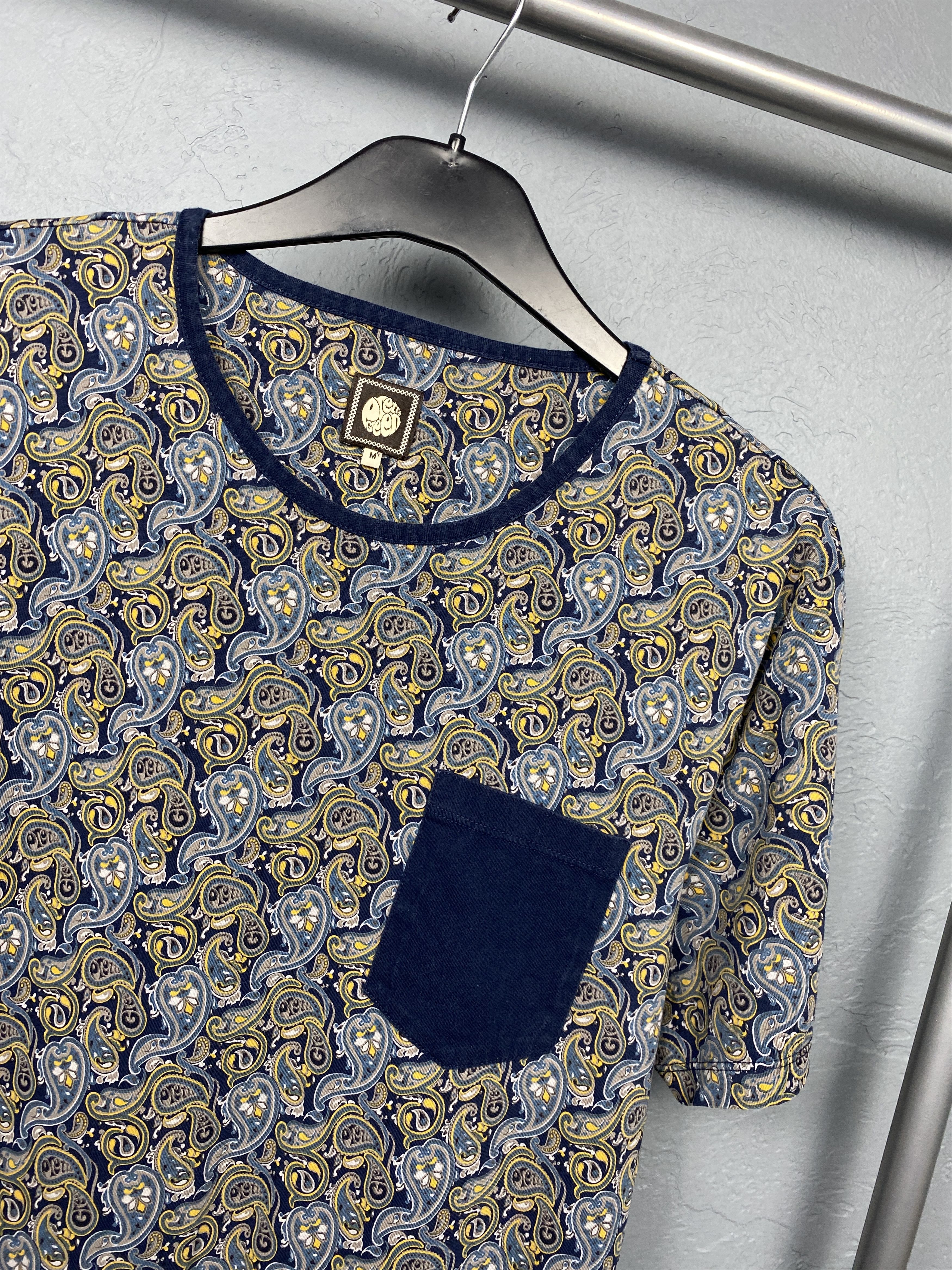 Pretty Green Pretty Green Mens Paisley Patterned T-Shirt Size US M / EU 48-50 / 2 - 2 Thumbnail
