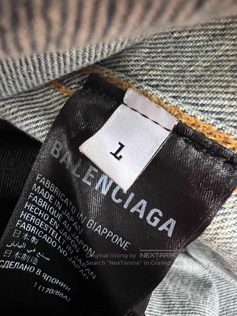 Balenciaga Balenciaga Denim Hooded Jacket Size US S / EU 44-46 / 1 - 4 Thumbnail
