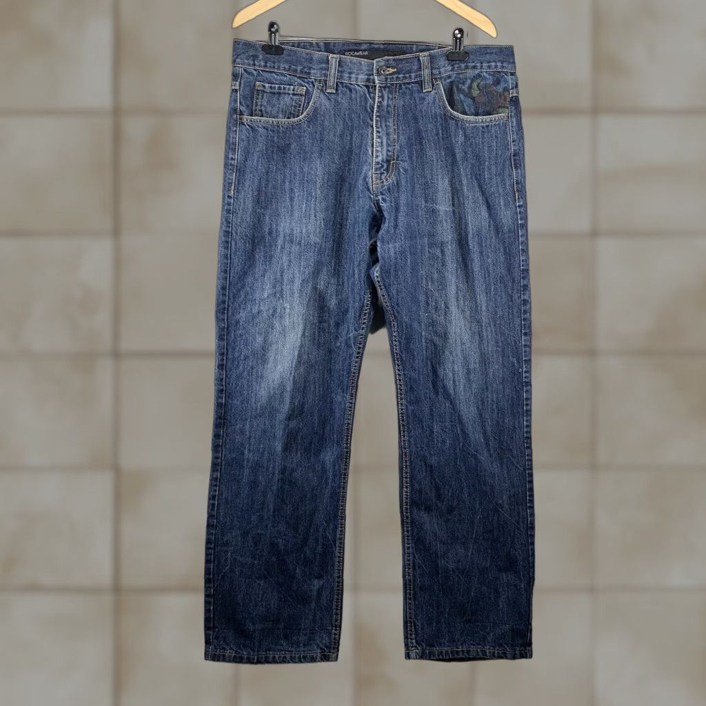 Rocawear VINTAGE Rocawear Men’s Jeans Size 38 Adult Straight 90s Dark Blue Denim Hip Hop Mens Size US 38 / EU 54 - 1 Thumbnail