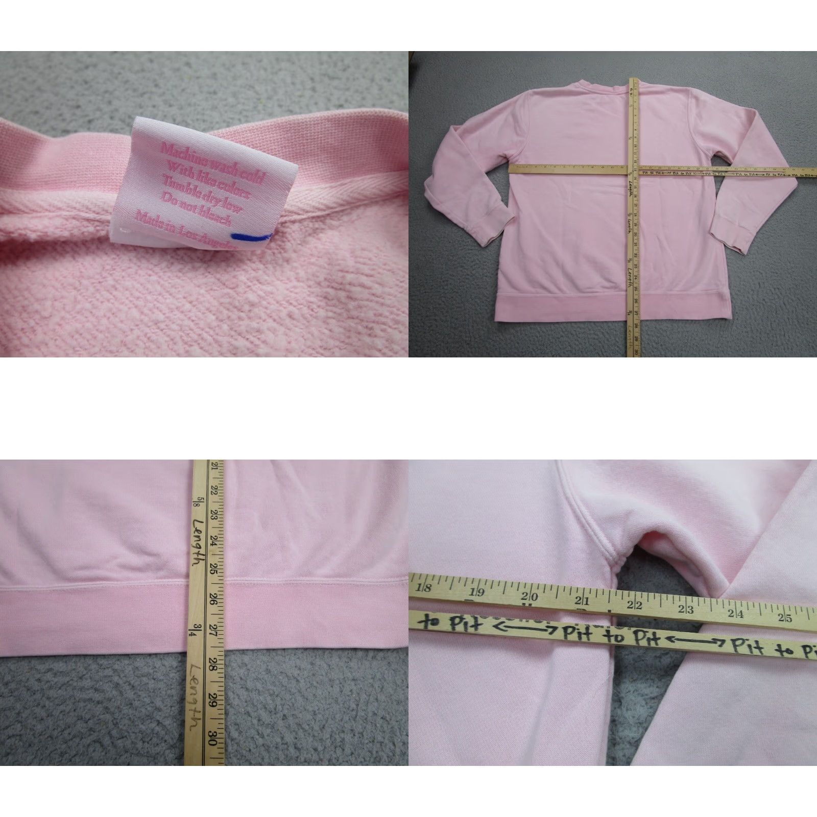 Vintage Stoney Clover Lane Pullover Sweatshirt Womens M Pink Oversized Beach Activewear Size M / US 6-8 / IT 42-44 - 8 Thumbnail