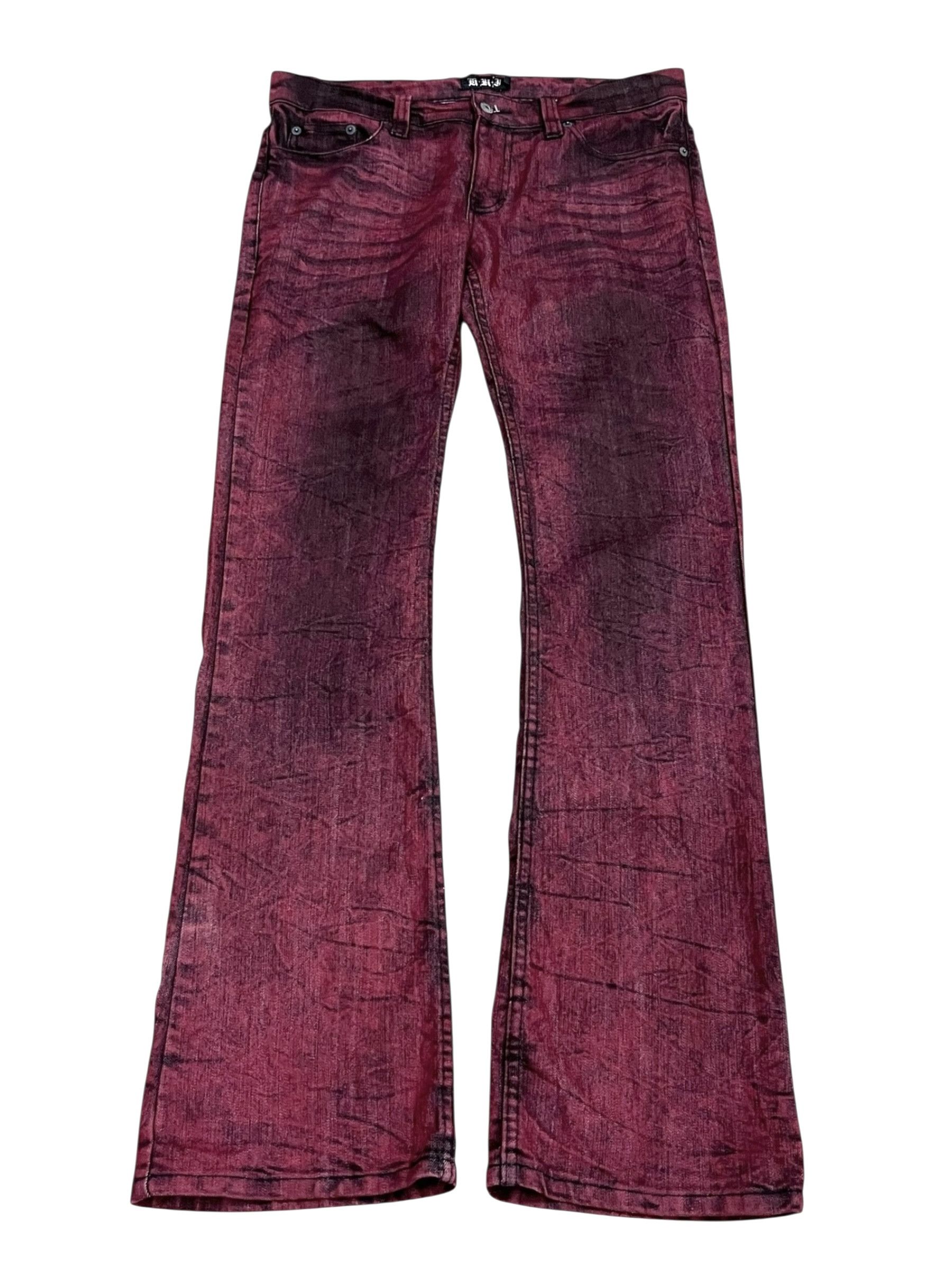 Fragment Design Vintage KUI Bloodclaw Fade To Black Flare Punk Denim Y2K 🔥 Size 33" - 1 Thumbnail