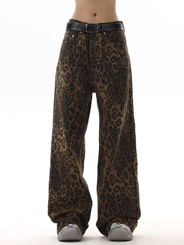 Japanese Brand × Jean Street Dance Hip Hop Vintage Leopard Print Casual Jeans Size US 34 / EU 50 - 5 Thumbnail
