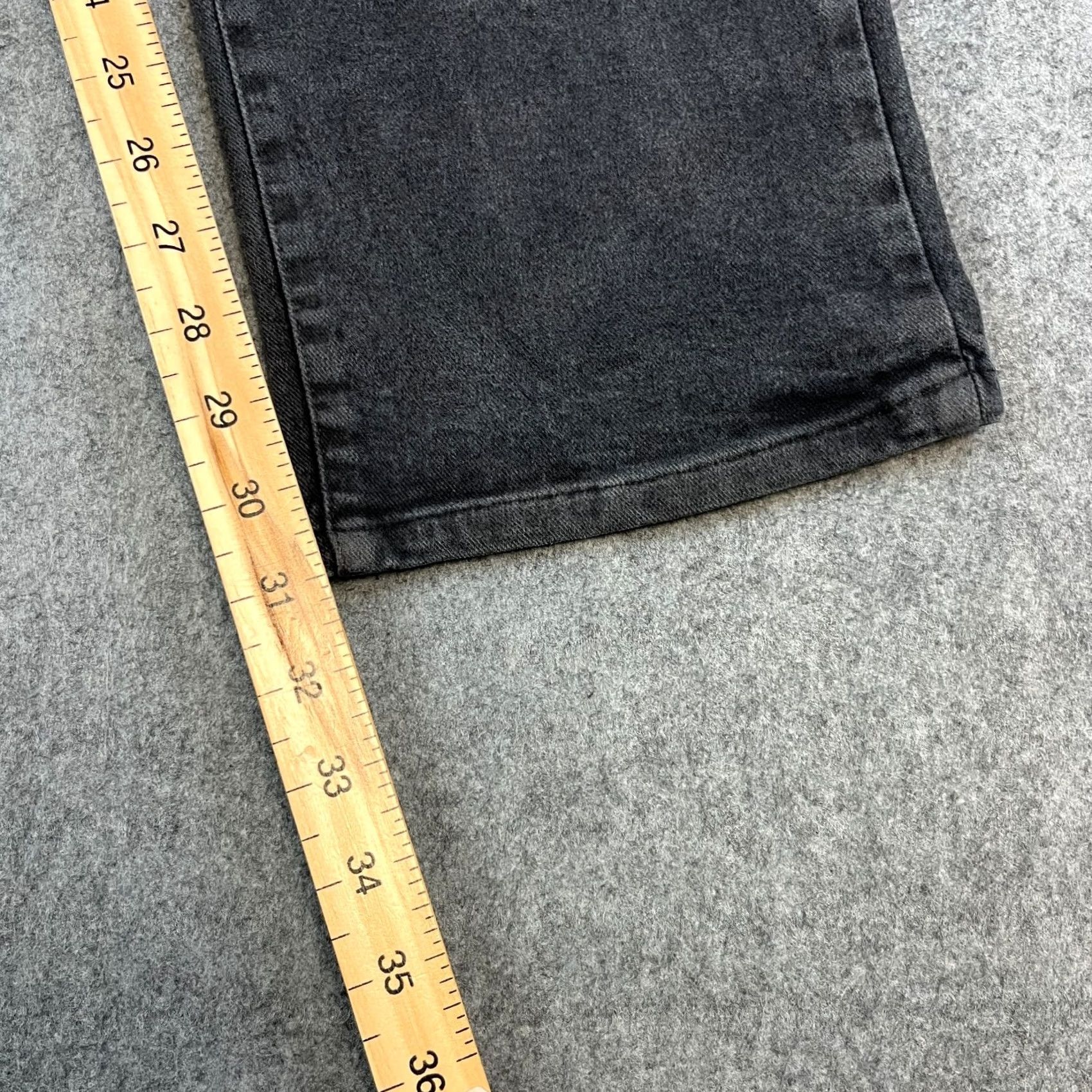 Vintage Armani Jeans Jeans Regular Tapered 30 32 Charcoal Grey Vintage Italy Mens 5-Pocket Denim Cotton Elastan Stretch Size US 30 / EU 46 - 4 Thumbnail