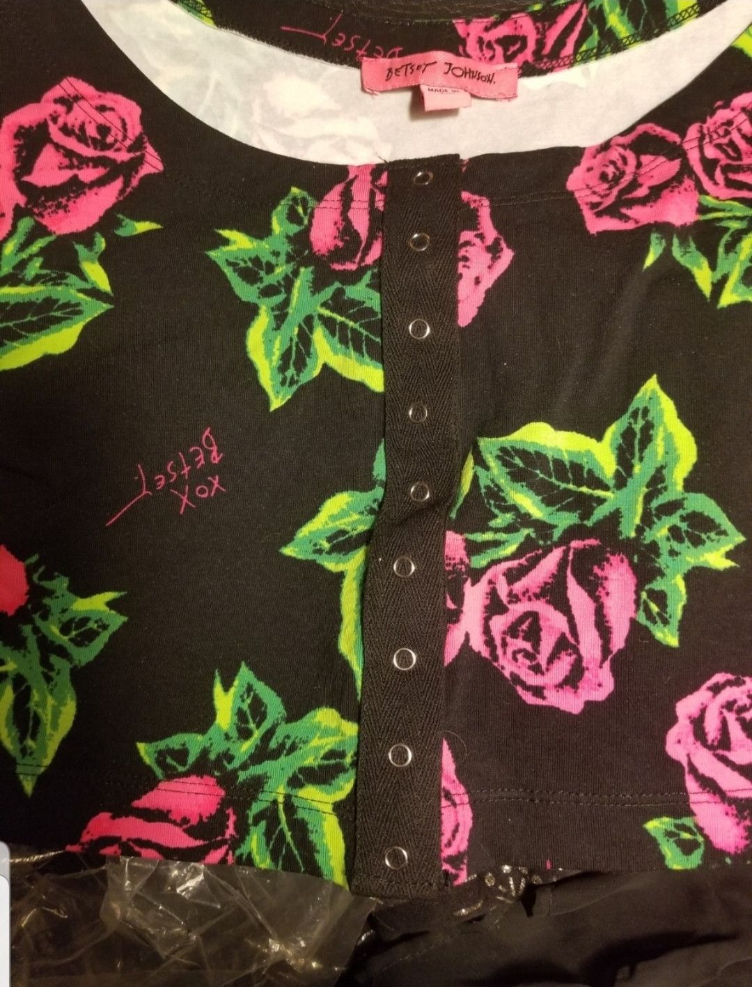 Betsey Johnson Betsey Johnson floral crop top Size XL / US 12-14 / IT 48-50 - 1 Thumbnail