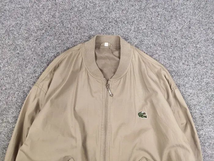 Lacoste Vintage 90's Lacoste custom double logo Beige Bomber Jacket Size US M / EU 48-50 / 2 - 3 Thumbnail