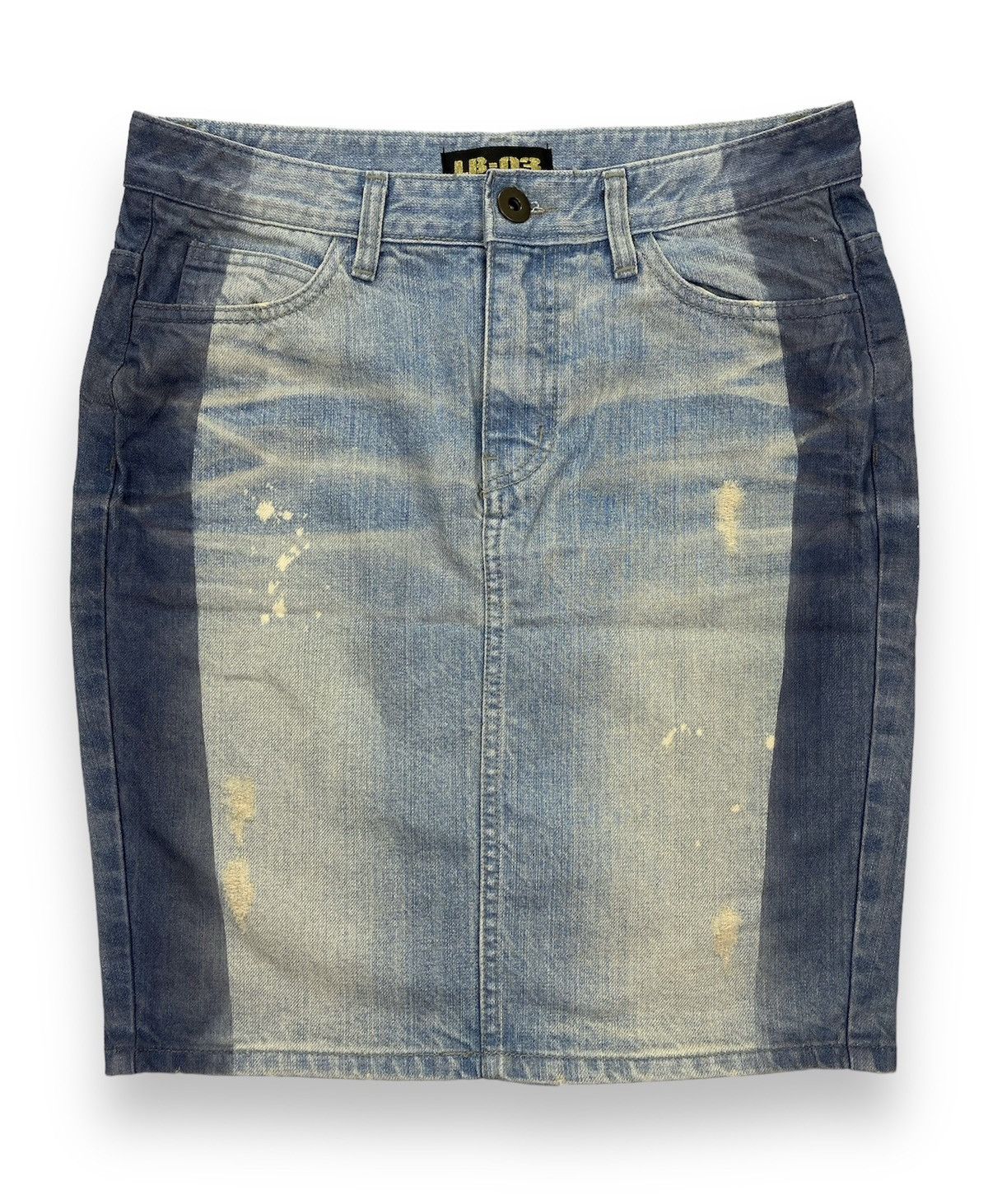 LB-03 Distressed Denim Skirt