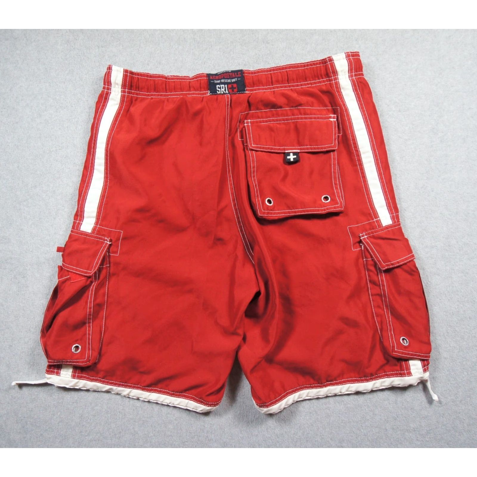 Vintage VINTAGE Aeropostale Shorts Mens 34 Red Boardshorts Swim Cargo Pockets Y2K Adult Mens Size US 34 / EU 50 - 4 Thumbnail