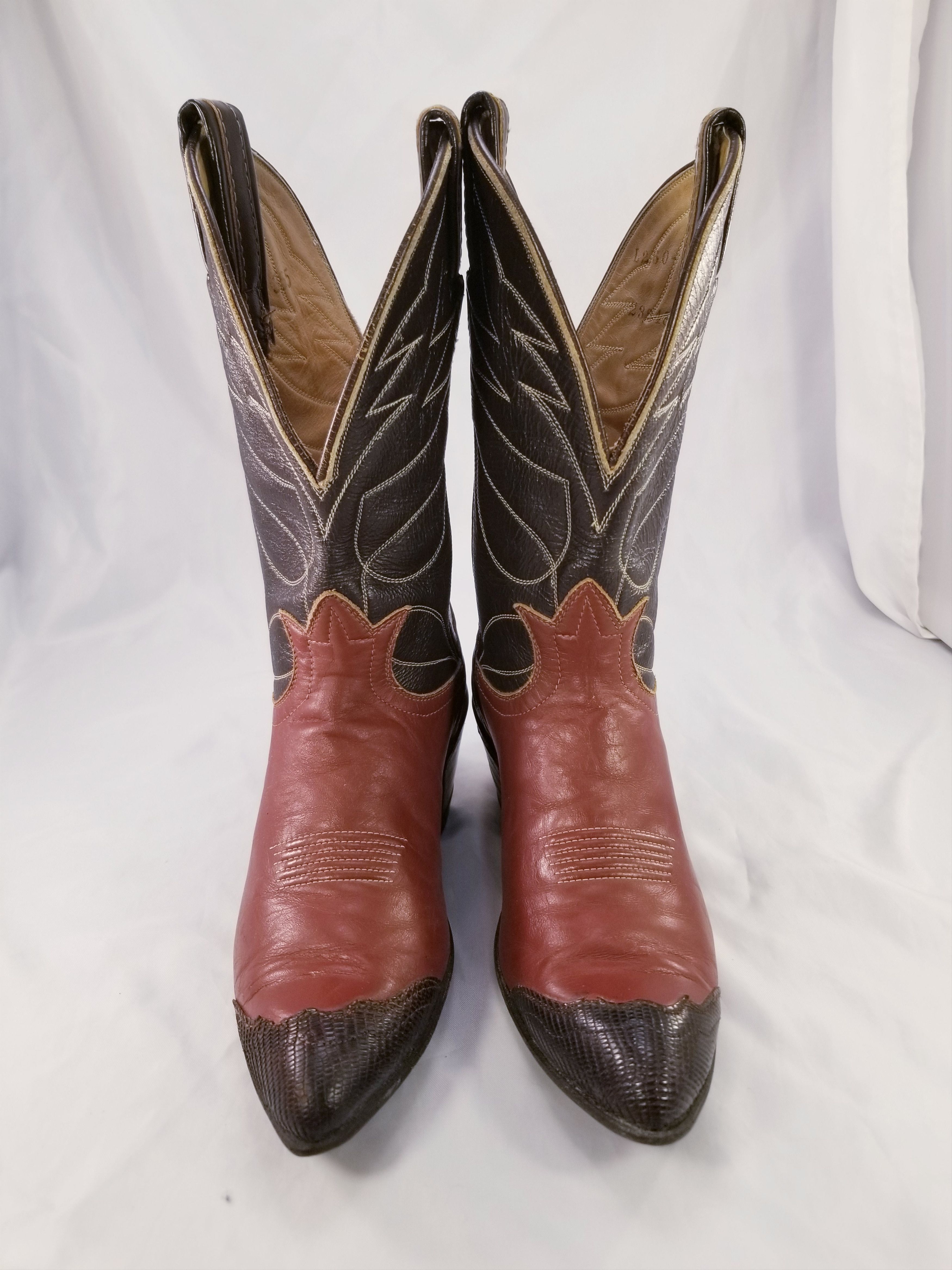 Tony Lama VINTAGE LIZARD WESTERN COWGIRL Size US 5.5 / IT 35.5 - 6 Thumbnail