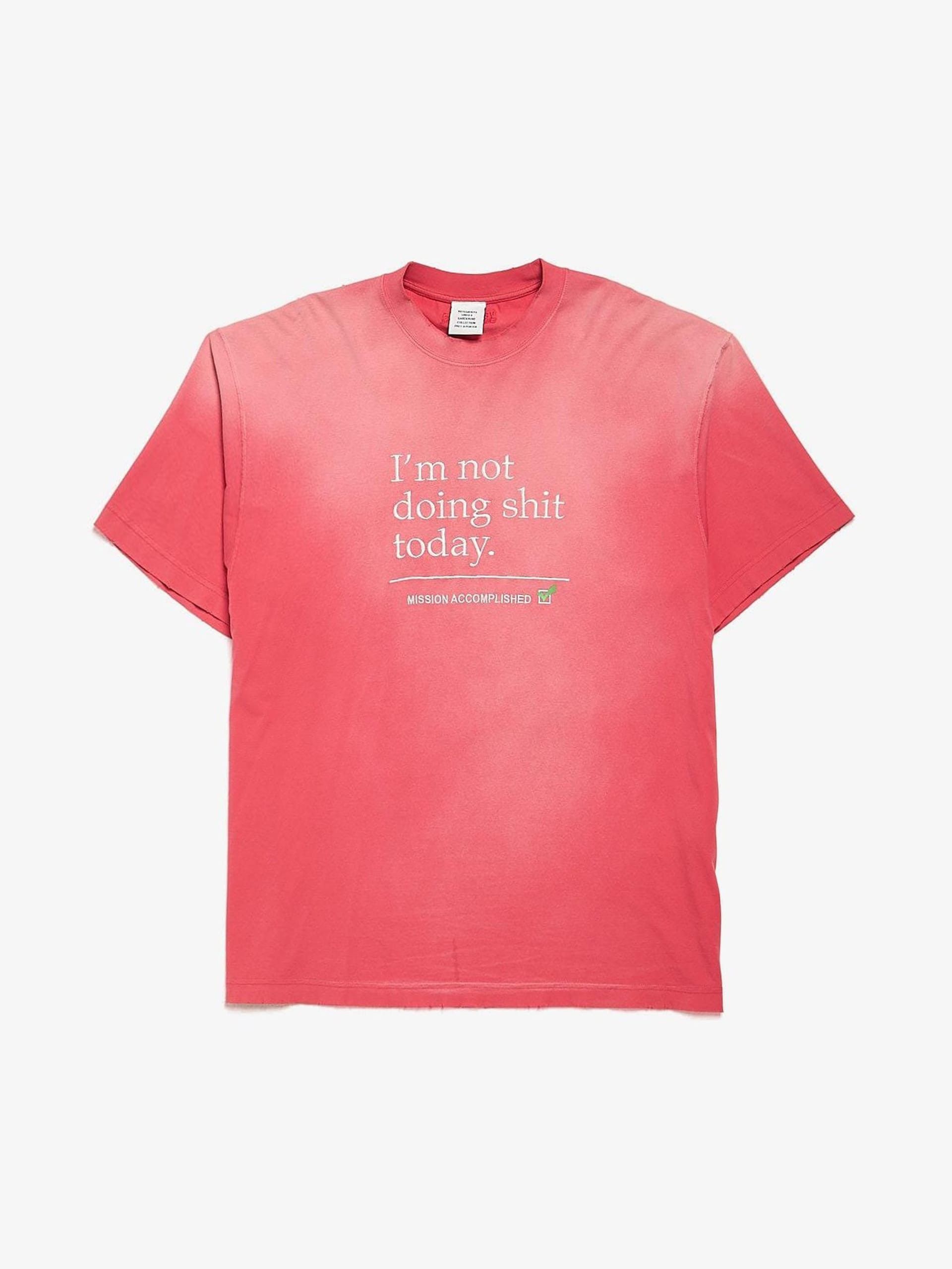 VETEMENNTS Not Doing Shit コットンフーディー VETEMENNTS Not Doing Shit コットンフーディー (VETEMENTS