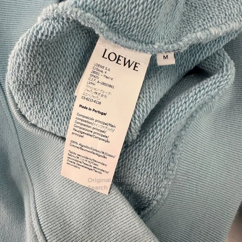 Loewe LOEWE Embroidered Logo Crewneck Sweatshirt - Men's, Haze B Size US M / EU 48-50 / 2 - 5 Thumbnail
