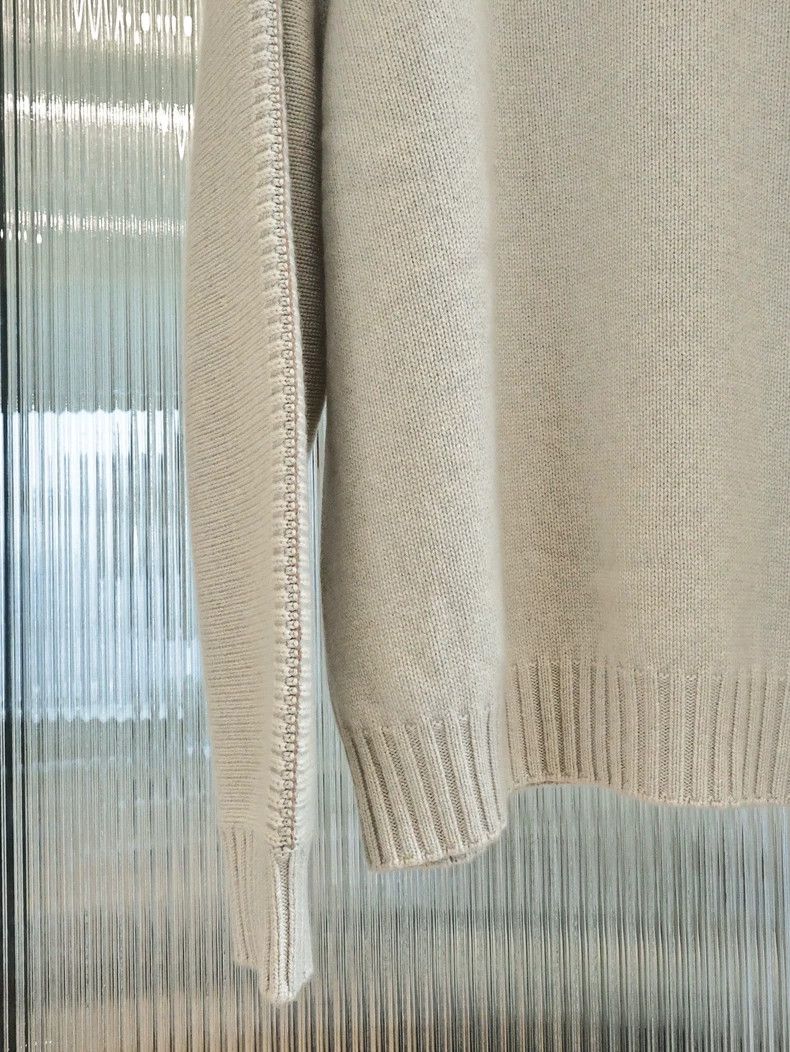 Loro Piana LORO PIANA Little goat cashmere soft gold knit sweater Size US L / EU 52-54 / 3 - 2 Thumbnail