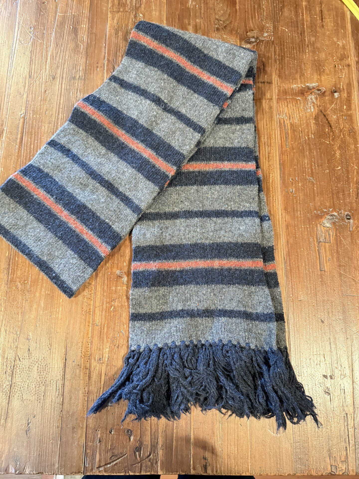 RRL Ralph Lauren RRL Ralph Lauren Striped Wool Scarf Size ONE SIZE - 1 Thumbnail