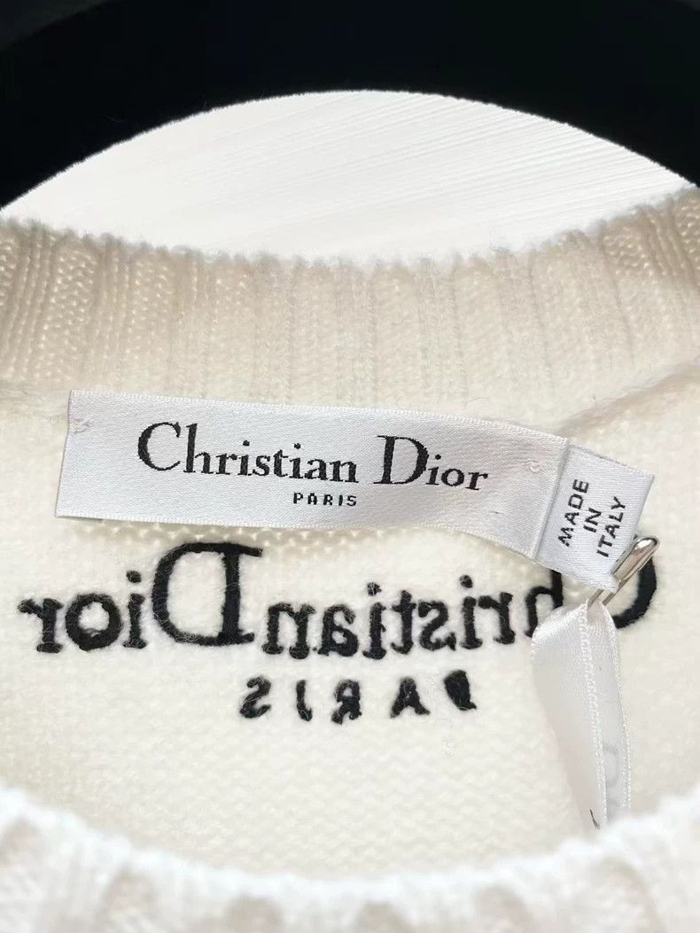 Dior Dior Embroidered cashmere knitwear sweater Size XS / US 0-2 / IT 36-38 - 3 Thumbnail